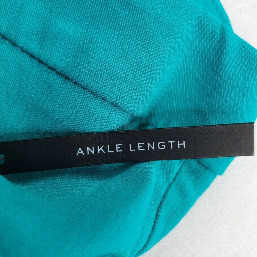 CC - Worthington Ankle Dress Pants Women 24W Solid Tropical Green Stretch NWT - Picture 5 of 9